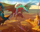 ゲームでの1枚絵イラストを作成します トレーディングカードイラスト等で10年以上の実績があります イメージ3