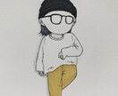 ゆるいタッチでのイラストを描きます リアルな人間ではなくキャラクターぽさを残したイラストです イメージ4