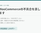 WooCommerceの不具合・エラーを直します 決済が通らない、送料が合わない。当日中に一次回答 イメージ1