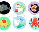 お好きな動物でアイコンイラストを制作いたします 画家、デザイナーとして活動する作家による可愛いイラストです！ イメージ1