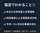仕事運×方位鑑定｜九星気学×四柱推命で読みます 転職も独立も、「いつ・どの方角に動くか」で結果が変わる イメージ4