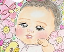 七五三やお誕生日に!明るく可愛い似顔絵お描きします 赤ちゃんやお子さんが得意です!バースデーやお祝いにせひ! イメージ5