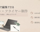キャンバで編集できるチラシ作ります イベント用、各種チラシなら何でもおまかせください イメージ1