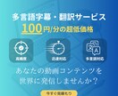 字幕翻訳！Youtubeの字幕を多言語に翻訳します 海外のユーザーにリーチしたい人必見！ イメージ1