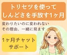 自分のトリセツを使ってしんどさを手放す1ヶ月します 話しながら、少しずつ自分がラクになっていきます イメージ1