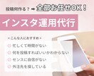 Instagram投稿作成・運用代行します 投稿に悩む方へ、丸投げで運用サポート イメージ1