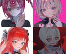 幅広い絵柄と雰囲気でSNS向けイラスト制作します ダークなイラストからポップな可愛いイラストまで幅広く描けます イメージ4