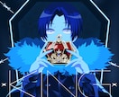 早)KINGエンヴィーベイビー等のイラスト描きます オリジナルの歌ってみた動画のイラストのお手伝い致します イメージ1