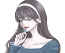 韓国風｜クールで綺麗めな女の子イラスト描きます 可愛いだけじゃ物足りない。ダークなイラストを探している貴方へ イメージ8