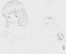 女の子イラスト描きます 女の子のラフなイラストお試し価格で描きます イメージ8