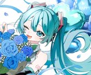 歌ってみた、オリジナルMVのイラスト描きます 商用利用OK！サムネのみももちろん承ります！ イメージ1