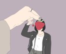 オシャレな線画イラスト描きます 推しも可愛く描きます！文字入れ◎ イメージ3