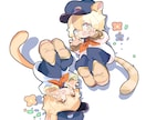 かわいい低等身キャラを描きます アイコン・サムネ・グッズなどに使うイラスト イメージ3