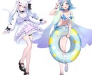 かわいさ満載！Vtuber向けイラスト制作します 修正無制限！商用利用可！ご満足いくものを作り上げます イメージ8