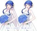 早期納品◎ウエディングドレスのイラスト描きます IRIAMでも使えます！お手頃価格で新衣装をお求めの方へ イメージ3