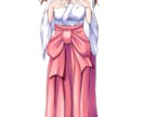 TRPGなどに使える巫女さんの立ち絵販売します TRPG、IRIAMなどで使える立ち絵をお求めの方にオススメ イメージ2