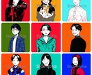 ポップで目を引く似顔絵描きます SNSのアイコン、プレゼント等にどうぞ！ イメージ1