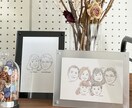 プレゼントや記念に…オシャレな似顔絵描きます オシャレでシンプルな画風でお部屋のインテリアにも！ イメージ3