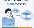 モヤモヤした考えを整理する壁打ち相手になります まとまらない考え・悩み・アイディアを言語化して整理します イメージ1