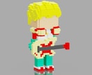 ボクセルでキャラクターや小物を作ります ボクセルアートをSNSのアイコンやイラスト素材に！ イメージ9