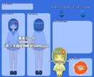 キャラクターシート描きます オリジナルキャラクターのシート　コテキャシート　立ち絵 イメージ3