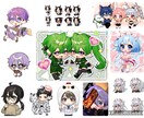 低価格で高クオリティのイラスト描きます 等身、ミニキャラ、パーツ分け、MV、1枚絵等々 イメージ1