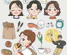 ほんわかPOP！やさしいタッチのイラストを描きます ◎商用利用OK　オリジナリティのある目を引くイラスト！ イメージ2