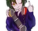 かわいい、かっこいい、簡易、夢絵、サムネ描きます SNS等アイコン、サムネイラスト描きます イメージ6
