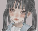 SNS等のアイコンに使えるイラスト描きます 女性の儚さ、美しさ、可愛さを重視して作成します イメージ5