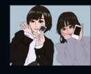 プリクラのイラスト化します プリクラを可愛いイラストに！気軽に連絡どうぞ イメージ1