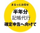 半年分(1000仕訳)までの記帳代行します 忙しいあなたの代わりに、半年分まるごと記帳代行いたします。 イメージ1