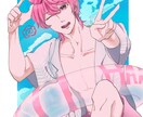 SNSなどで使用できるイラスト作成を承ります SNS、配信用画像、TRPG立ち絵など… イメージ6