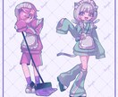 かわいいデフォルメイラストを制作します ステッカー等のグッズにおすすめ◎ イメージ2