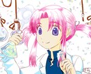 とても可愛らしくてカラフルな女の子描きます SNSで映えてカラフルで可愛く幻想的な女の子を描きます イメージ4