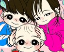 ミニ、似顔絵、ペット、擬人化、描きます ミニキャラ、等身大半身、似顔絵、ペット、擬人化、描きます！ イメージ5