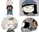 デフォルメイラスト描きます 服、髪、ピアスなど忠実に再現します。お気軽にどうぞ！ イメージ3