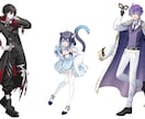 TRPG・動画・小説など立ち絵作成します ゲームや動画の立ち絵、オリジナルキャラクターなど作成します イメージ4