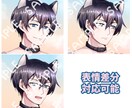 世界に一つだけのオリジナルアイコン描きます イケメンや可愛い似顔絵作成も可。 イメージ2