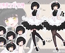 商用利用可！ねこメイド販売します 動画制作や挿絵、TRPGのお供に使える豊富な差分付き！ イメージ1