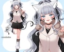 企業実績多数！IRIAM用の立ち絵制作いたします 高画質でアップにも耐えられるお顔の良さ！実績多数の安心感！ イメージ5