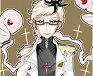 簡単な背景＋バストアップの人物イラストを制作します アニメ塗り風で毒気のある絵が特徴です イメージ3