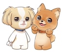 デフォルメ動物キャラクター制作します ペットの似顔絵、SNSアイコン、オリジナルキャラクターなど！ イメージ6