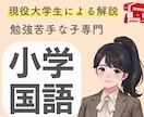 国語が苦手な子へ国語嫌いを無くすサポートをします 勉強苦手を克服した現役大学生と一対一で学ぶ イメージ1