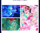 ちびキャラの一枚絵描きます 細かな背景を使った世界観ある一枚絵を描きます イメージ5