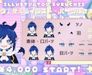 アニスタで使えるパーツ分けイラスト描きます アニスタで使えるキャライラスト イメージ2