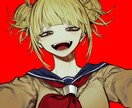 キャラクターイラスト描きます アイコン・立ち絵・動画に使えるコントラストの強い絵柄です！ イメージ1