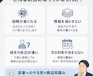 一生懸命なのに伝わらないBtoB提案資料を整えます 顧客課題・説明順・次の商談へのつながりを営業目線で改善 イメージ2