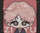 バッジイラスト★1日素速出ます ★四角形と丸形バストアップミニアイコン選んでください イメージ3