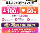 インスタ 日本人フォロワーといいねを増やします 最安値クラス！フォロワー+100、いいね+50をセットで販売 イメージ2
