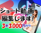 ショート動画編集します ていねい・はやい・安い、の三本柱！修正回数は無制限！ イメージ1